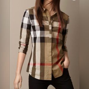 Burberry classic check pattern shirt